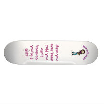 Light Female Saxophone Player Custom Skateboard