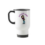 Light Female Saxophone Player Mugs