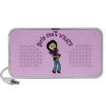 Light Female Saxophone Player Travel Speaker