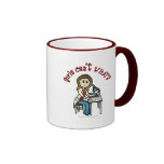 Light Female Scientist Coffee Mugs