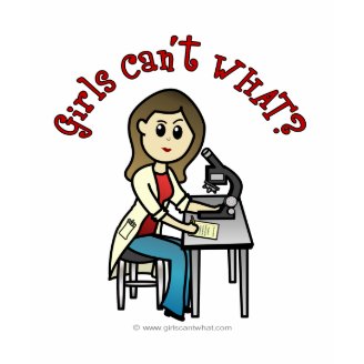 Light Female Scientist Tee Shirt