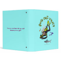 Light Female Scuba Diver binders by girlscantwhat Light Female Scuba Diver binders