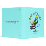 Light Female Scuba Diver Vinyl Binders