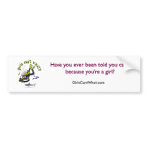 Light Female Scuba Diver bumper stickers by girlscantwhat Light Female Scuba Diver bumper stickers