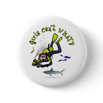 Light Female Scuba Diver Pins