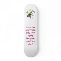 Light Female Scuba Diver Skate Deck