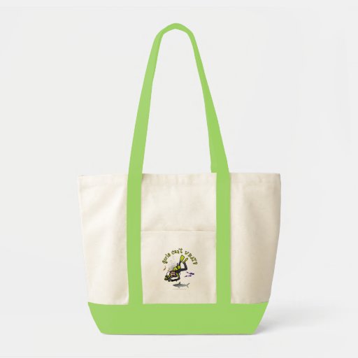Light Female Scuba Diver Tote Bag