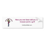 Light Female Sharpshooter Bumperstickers