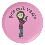 Light Female Sharpshooter Party Plates