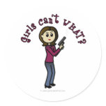 Light Female Sharpshooter Stickers