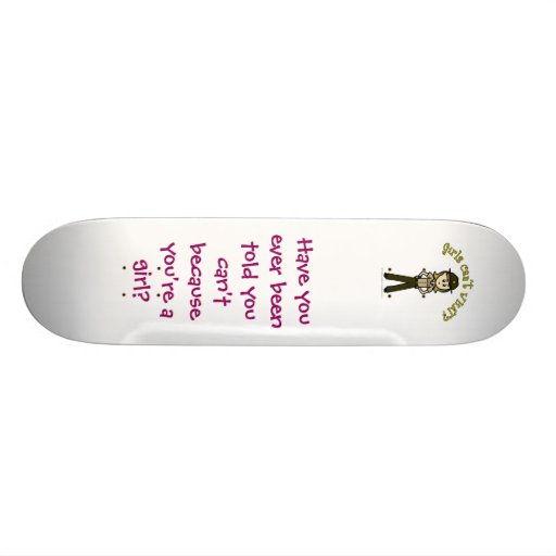 Light Female Sheriff in Brown Uniform Skate Board Deck