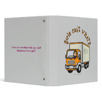 Light Female Truck Driver binders