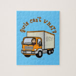 Light Female Truck Driver Jigsaw Puzzle