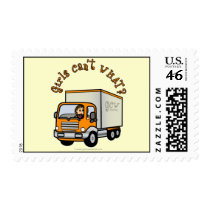 Light Female Truck Driver stamps