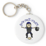 Light Female Umpire Keychain