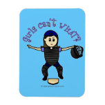 Light Female Umpire Magnets