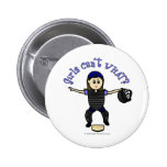Light Female Umpire Pin