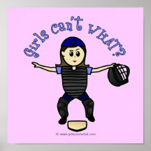Light Female Umpire Poster