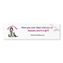 Light Female Veterinarian bumper stickers