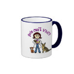 Light Female Veterinarian Coffee Mugs