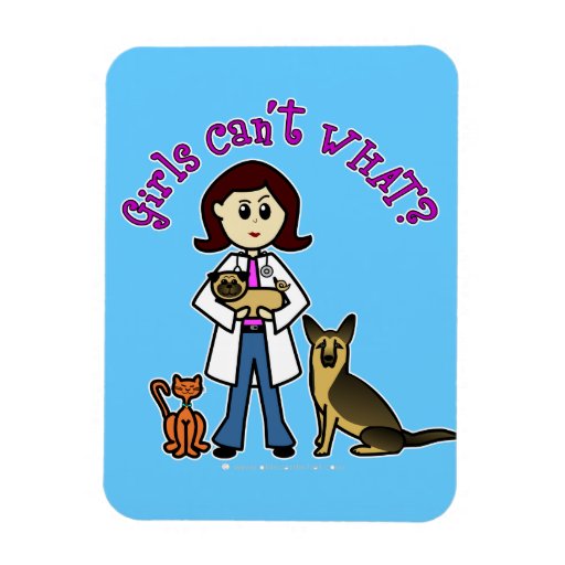 Light Female Veterinarian Flexible Magnet