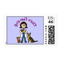 Light Female Veterinarian postage