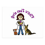 Light Female Veterinarian Postcard