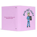 Light Female X-Ray Technologist Vinyl Binder