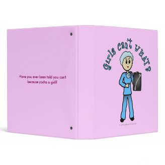 Light Female X-Ray Technologist Vinyl Binder