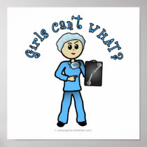 Light Female X-Ray Technologist posters