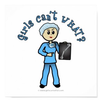 Light Female X-Ray Technologist Print