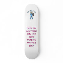Light Female X-Ray Technologist skateboards