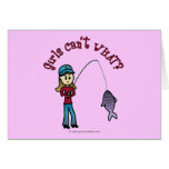 Light Fishing Girl Card