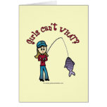 Light Fishing Girl Card
