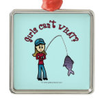 Light Fishing Girl Christmas Tree Ornament