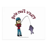 Light Fishing Girl Post Cards