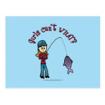 Light Fishing Girl Postcards