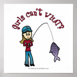 Light Fishing Girl Posters
