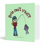 Light Fishing Girl Vinyl Binder