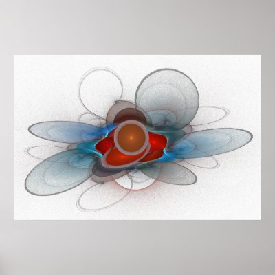 Light Flame Abstract 105 Poster by SBricker