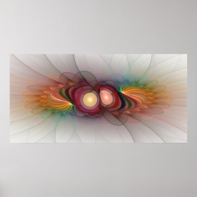 'Light Flame Abstract 109' Print by SBricker