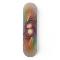 'Light Flame Abstract 109' skateboard deck