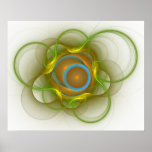 'Light Flame Abstract 114' posters