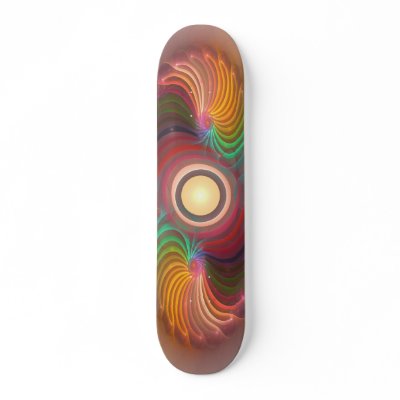'Light Flame Abstract 115' skateboard deck by SBricker
