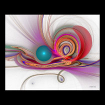 Light Flame Abstract 123 (Constructive Confusion)' posters
