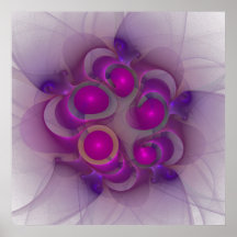 'Light Flame Abstract 129' Poster