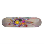 'Light Flame Abstract 134' skateboard deck