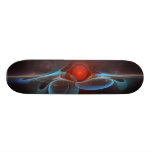 'Light Flame Abstract 155' skateboard deck