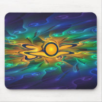 'Light Flame Abstract 163' mousepad