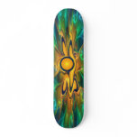 'Light Flame Abstract 163' skateboard deck
